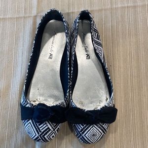 Black and White slip ons